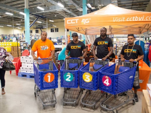 CTL Father's Day Four Dads competing in CCT Daddy's Day Dash at CTL Home Center