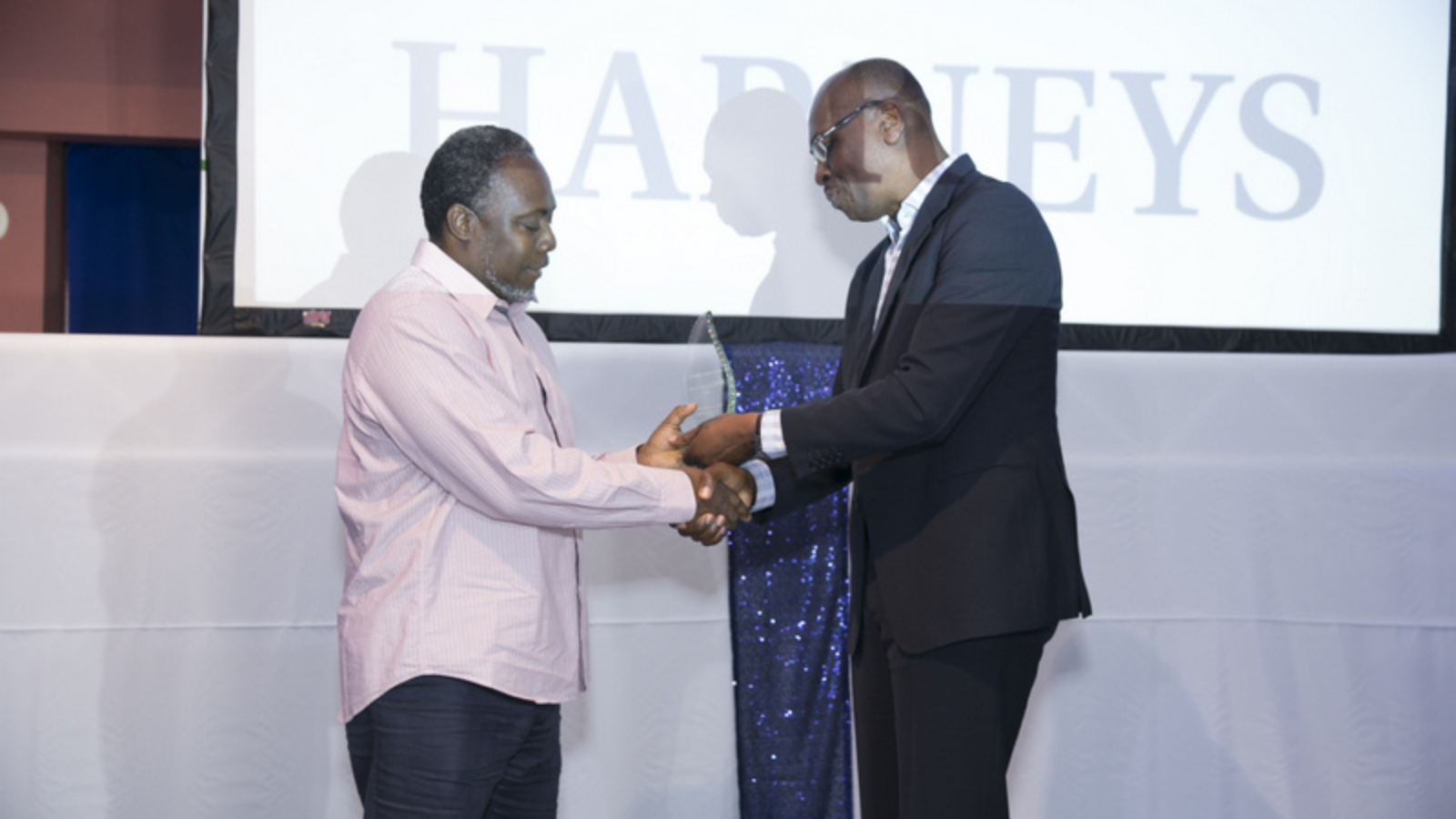 Michael Thomas accepting award from Meade Malone 2
