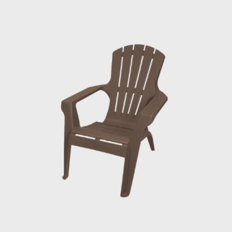 Adirondack Chair Resin Seat Brown