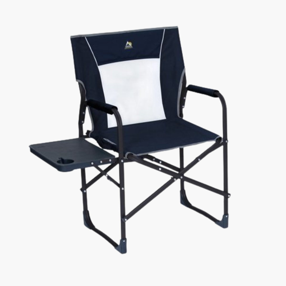 Slim-Fold Director Folding Chair with Side Table