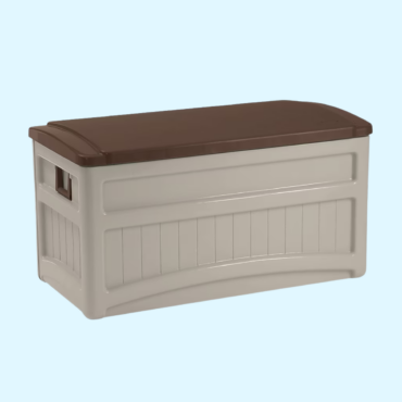 Suncast DB8000B Deck Box, 73 gal Weight Capacity, Resin, Light Taupe