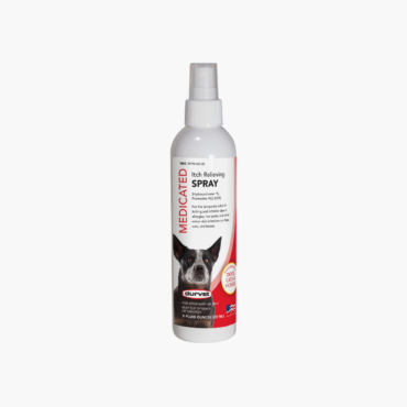 Medicated Itch Relieving Spray. Lanolin derivatives to protect and soothe irritated skin