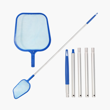 ED Pool Tools 9 Ft Plastic 3 Piece Telescoping Handle Swimming Pool Skimmer